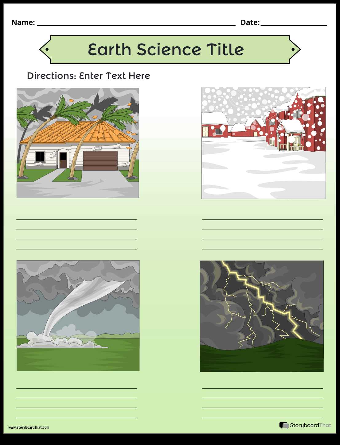 earth science worksheets elementary