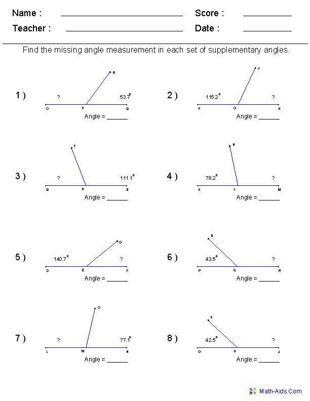 angles ks2 worksheets