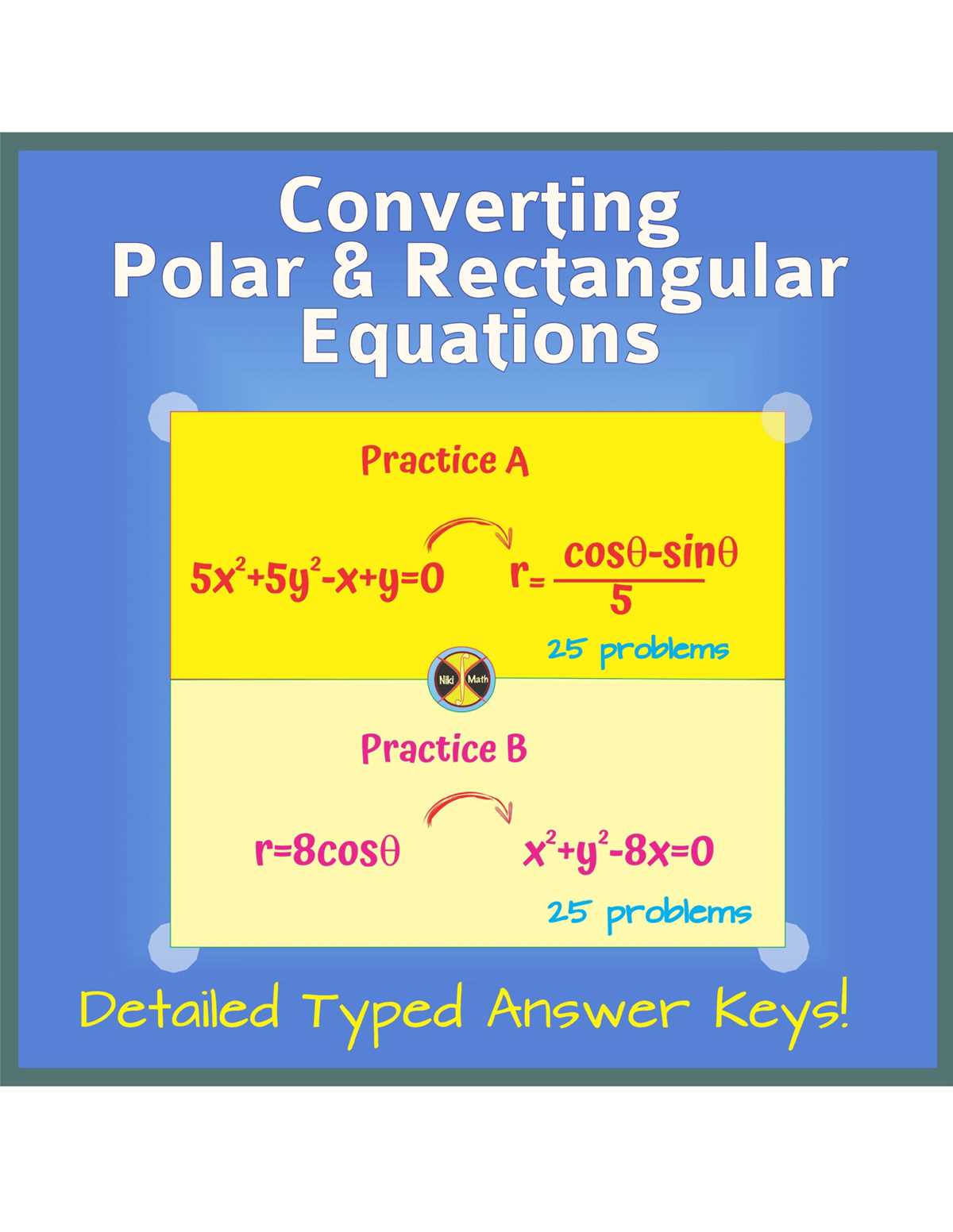 converting polar to rectangular worksheet