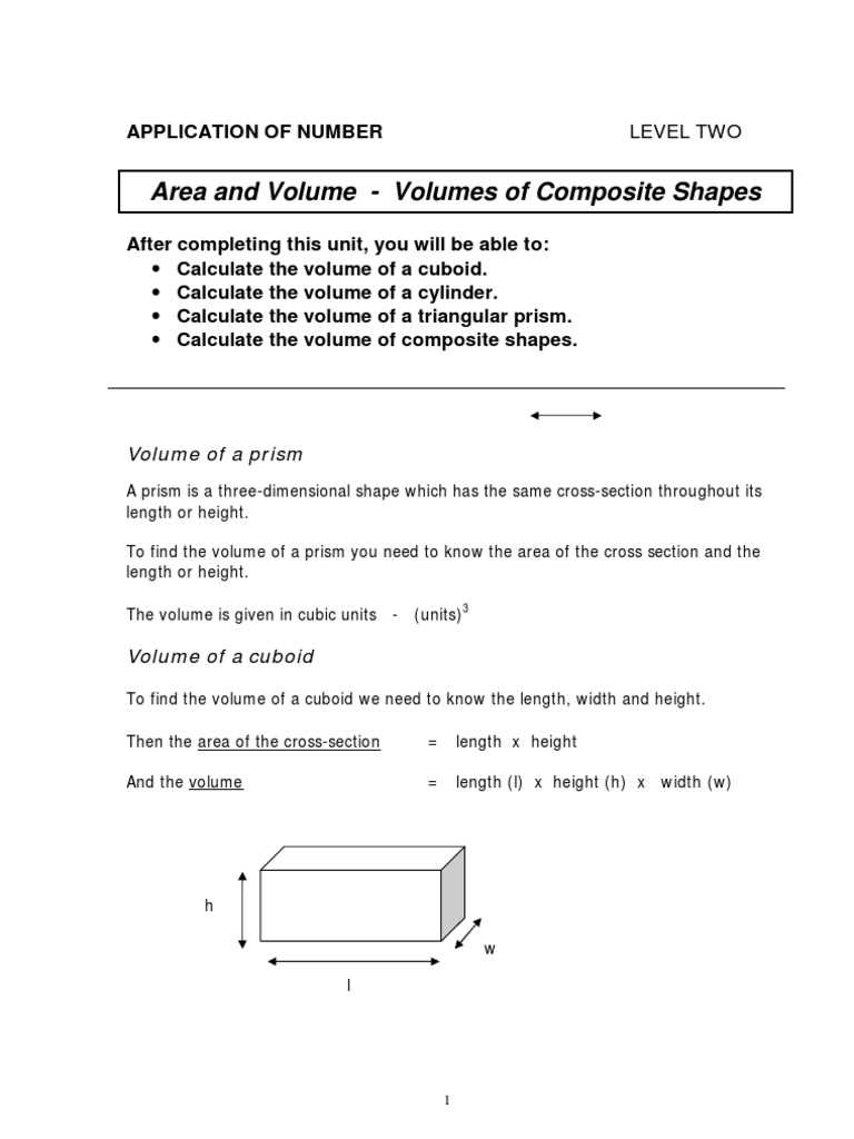 finding the volume of composite figures worksheet