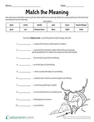 english worksheets for 5th graders