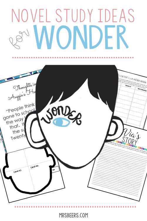 wonder novel worksheets