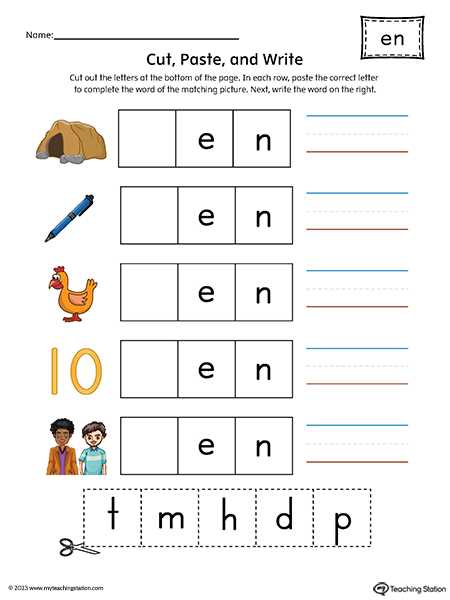 word matching worksheets