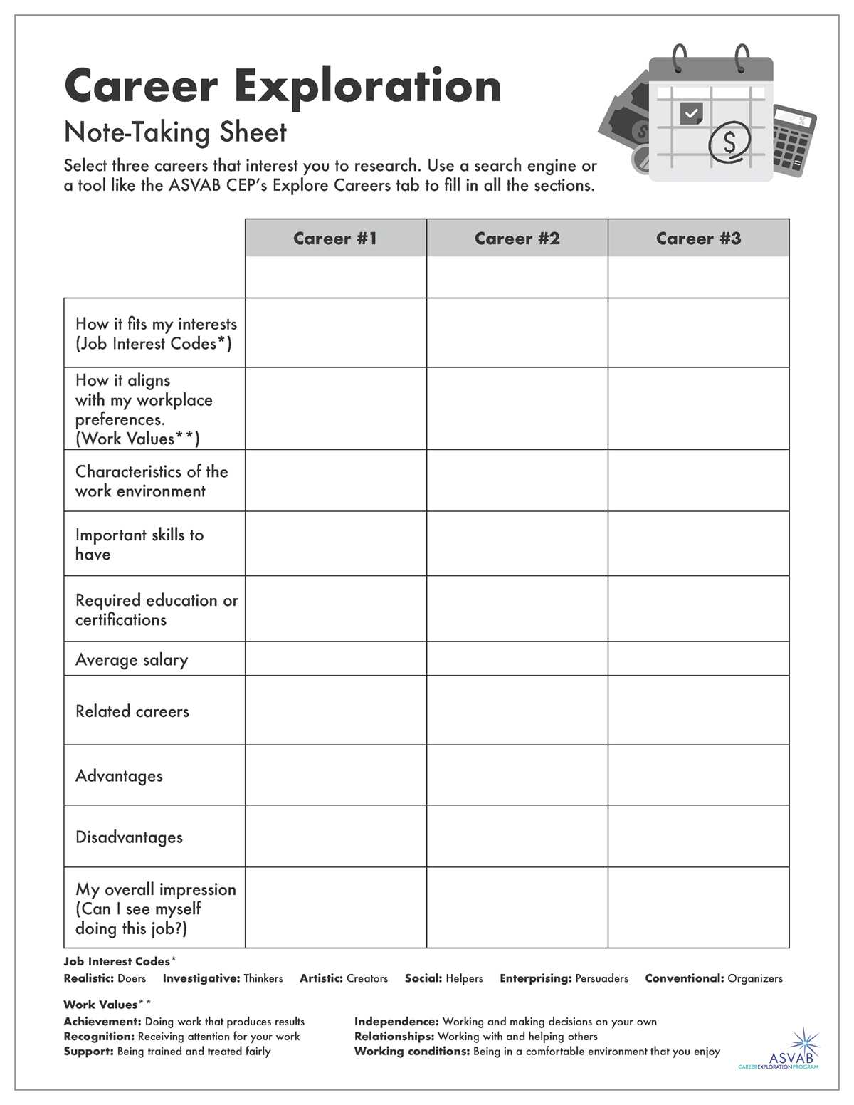 workplace readiness skills worksheets