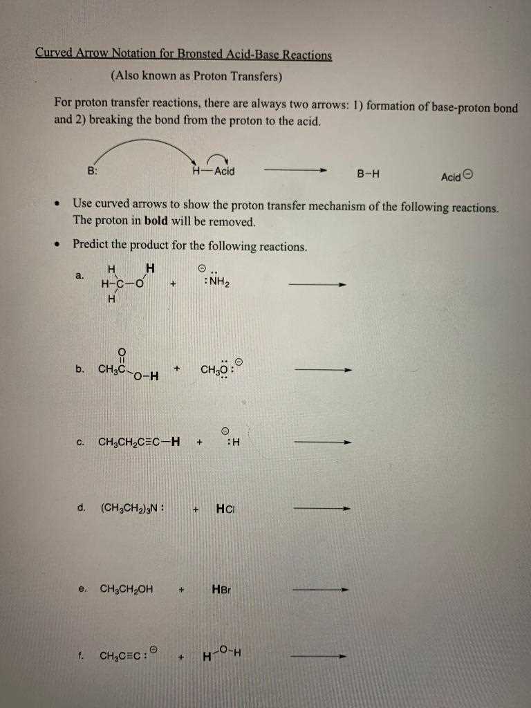 worksheet bronsted lowry acids and bases