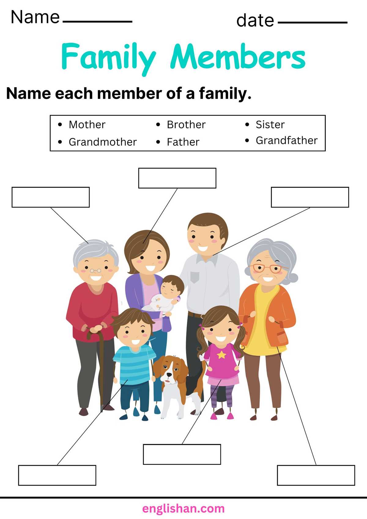 worksheet family