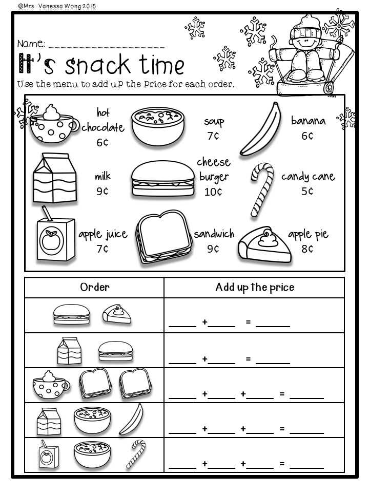 worksheet for 1st grade