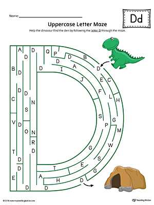 worksheet for letter d
