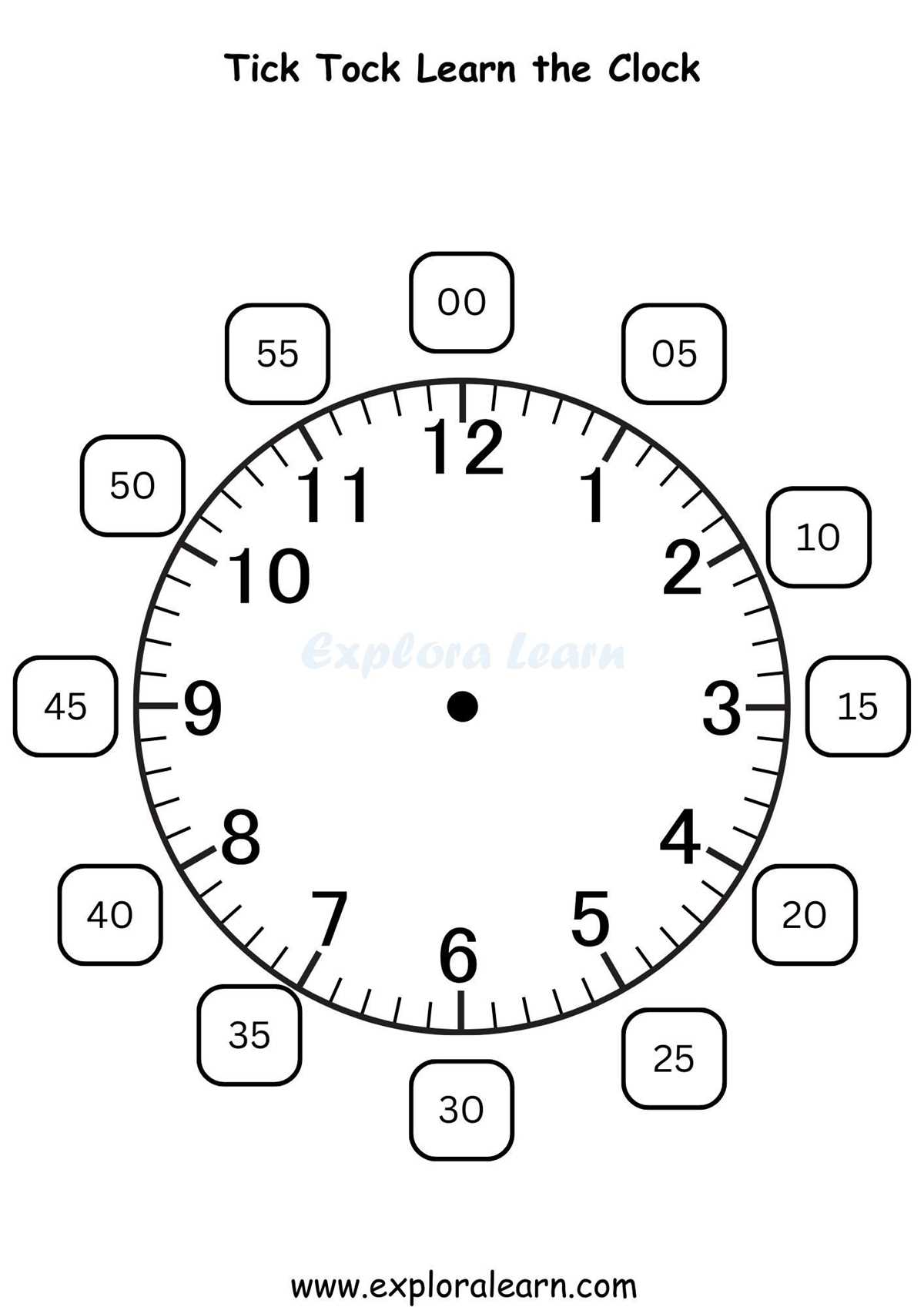 worksheet for time
