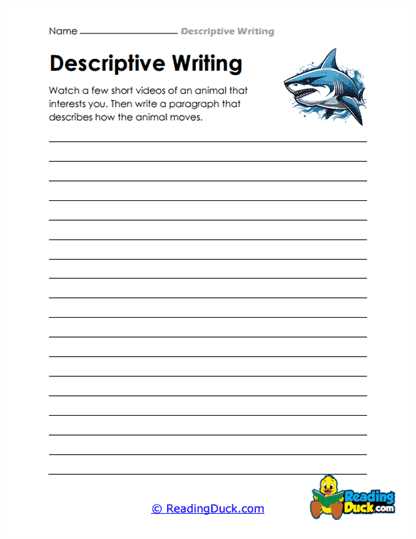 worksheet on writing