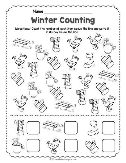 worksheet winter