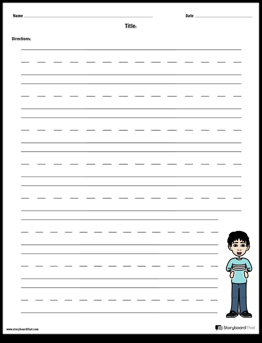 worksheet writing