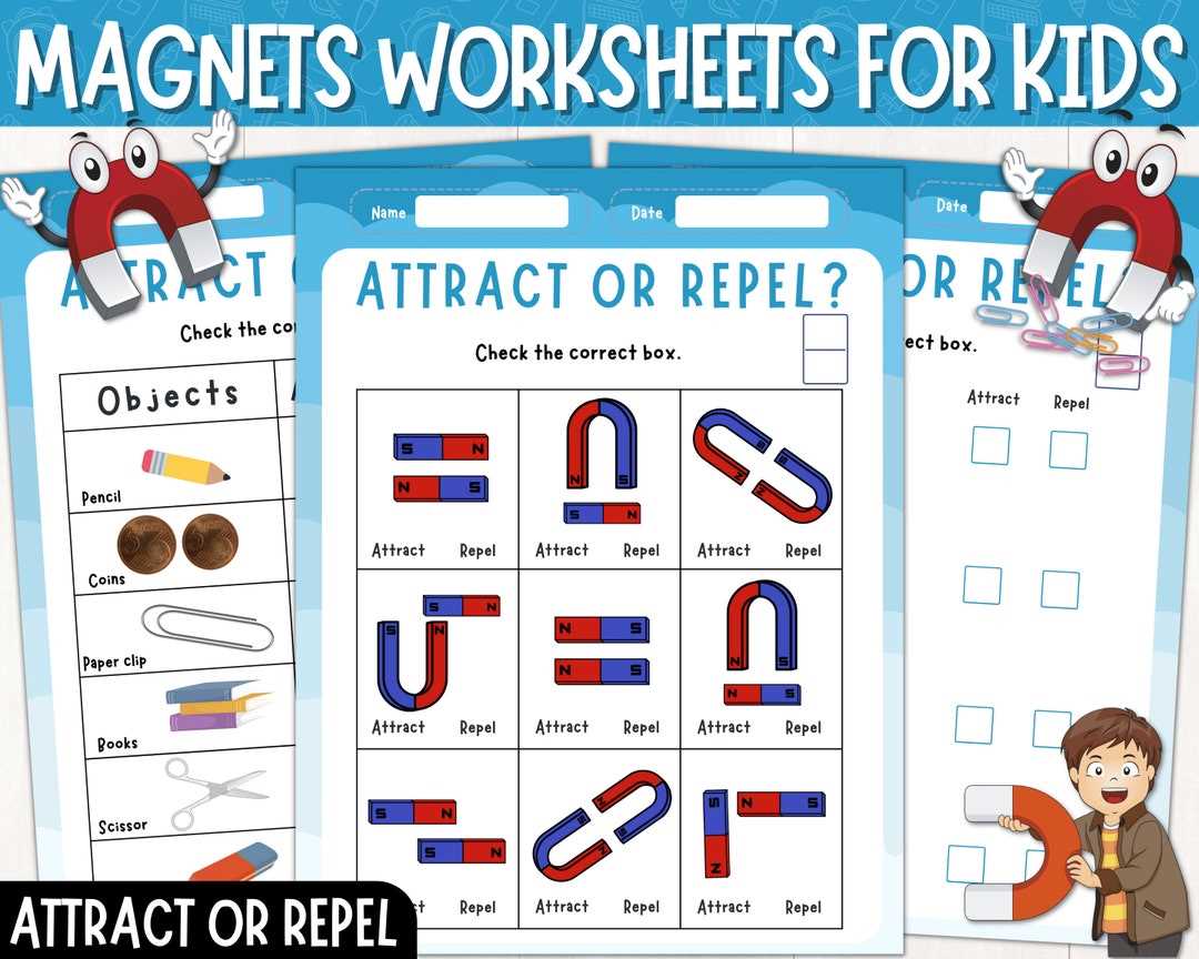 worksheets about magnets