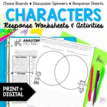 worksheets for character traits