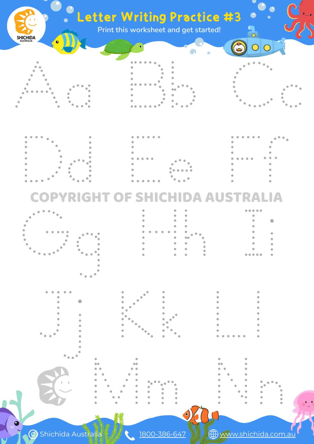 worksheets for kindergarten writing alphabet