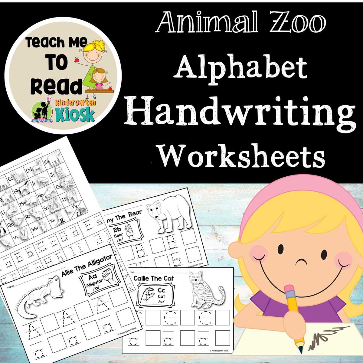 worksheets for kindergarten writing alphabet