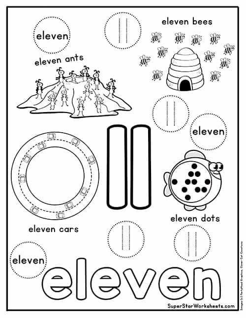 worksheets for number 11
