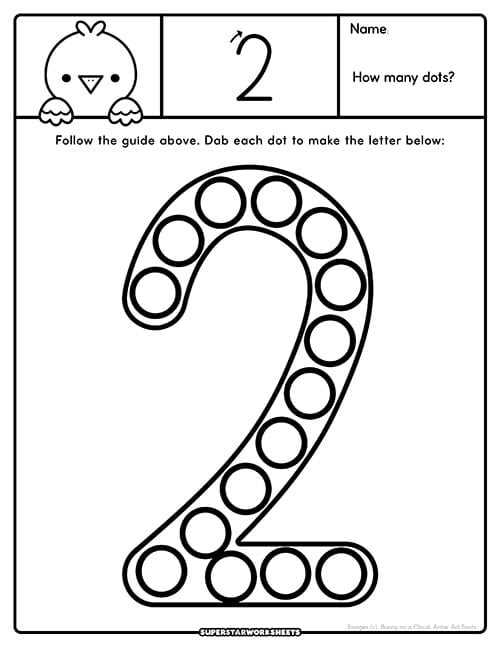 worksheets for number 2