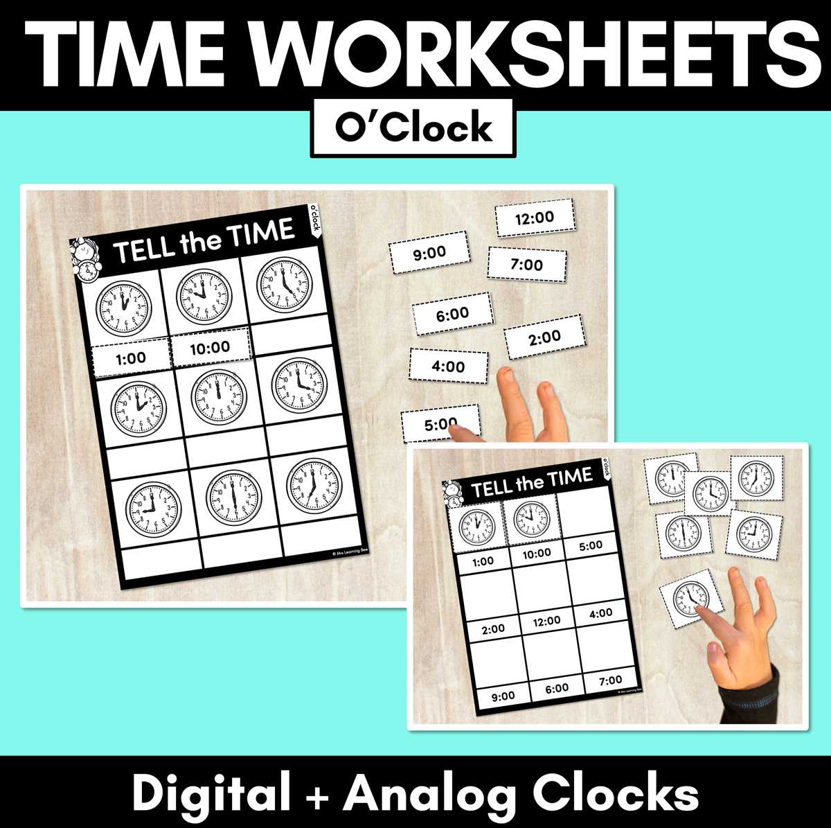 worksheets for telling time