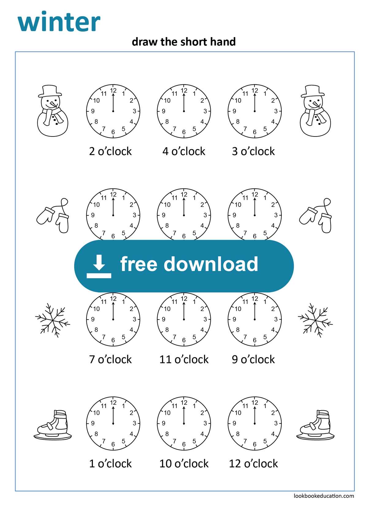 worksheets for telling time