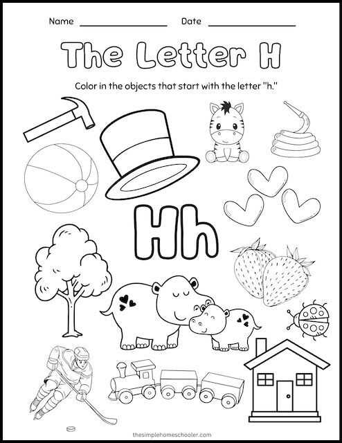 worksheets for the letter h worksheets for the letter h
