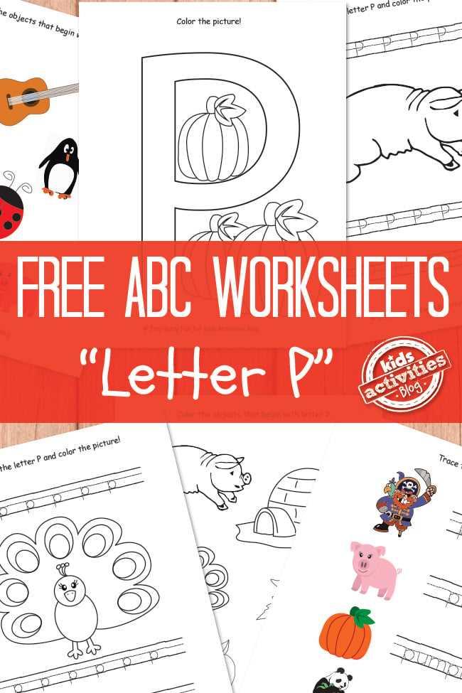 worksheets for the letter p