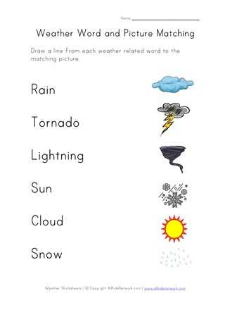 worksheets for weather