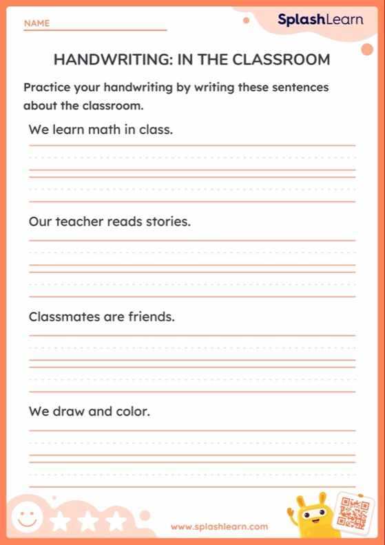 worksheets handwriting