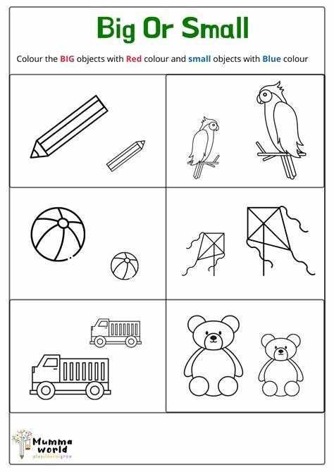 worksheets on big and small worksheets on big and small