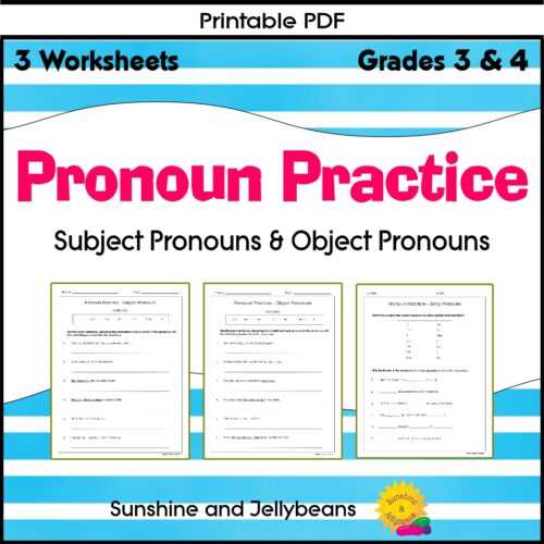 worksheets on subject pronouns
