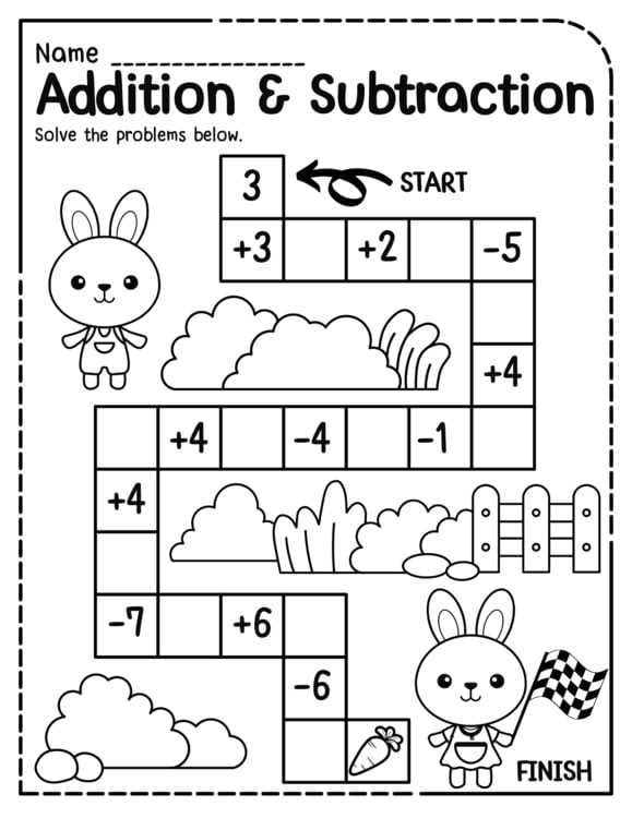 worksheets on subtraction for kindergarten