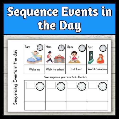 worksheets sequence of events