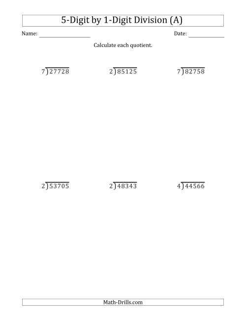 worksheets division with remainders