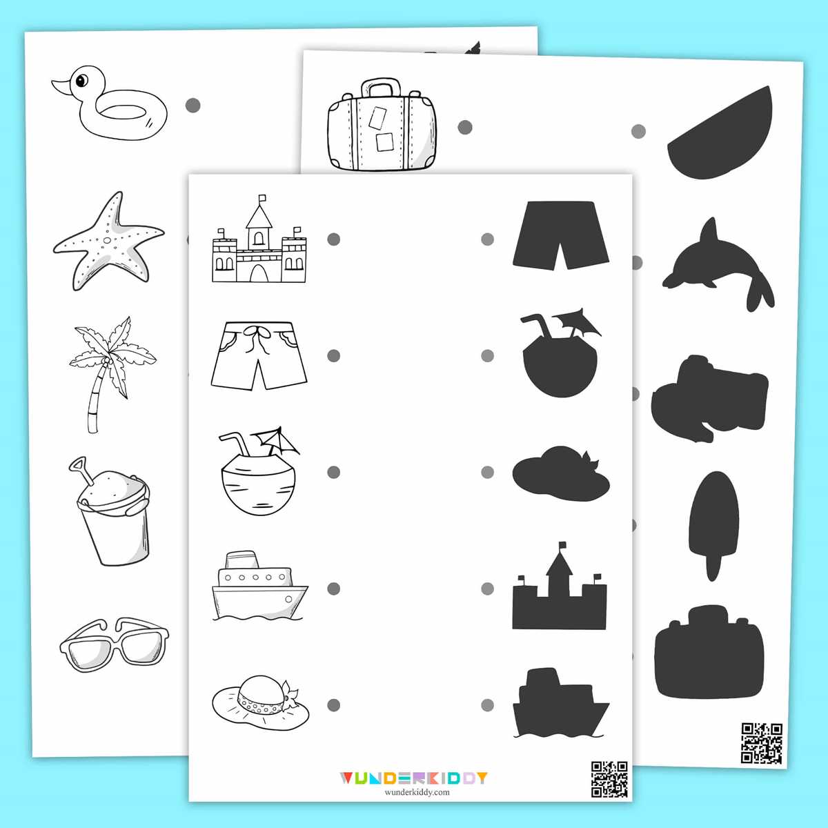 preschool summer worksheets for kindergarten