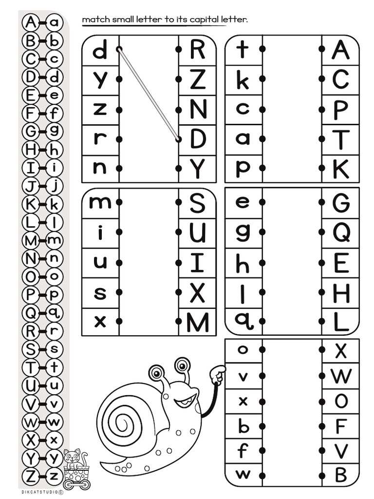 write aa to zz worksheet