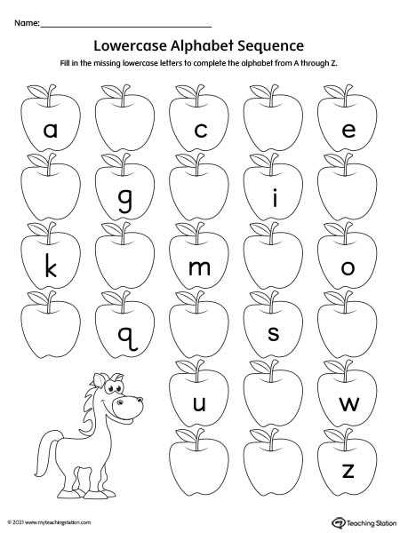 writing alphabet worksheets