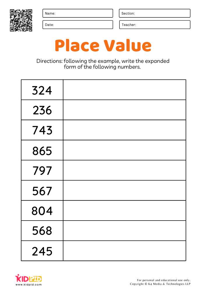 writing numbers in standard form worksheets