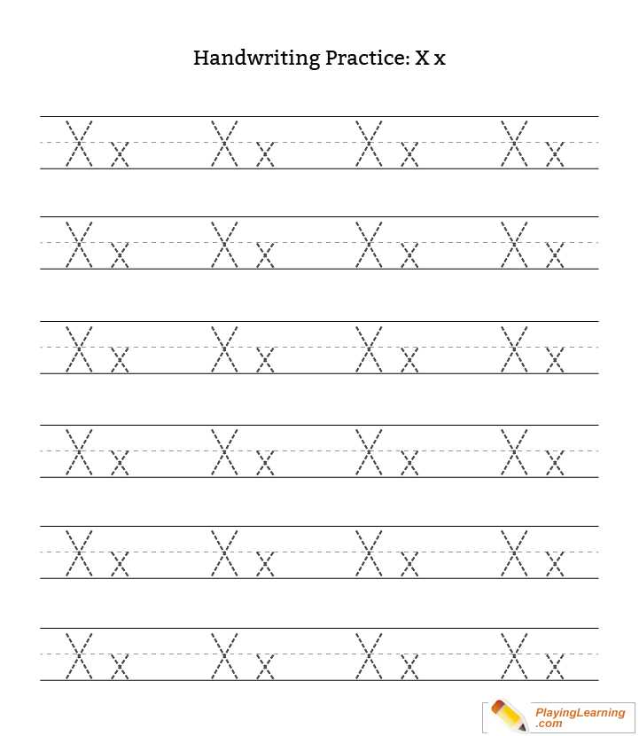 letter x tracing worksheet letter x tracing worksheet