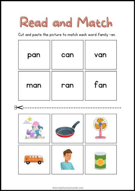 an family words worksheets