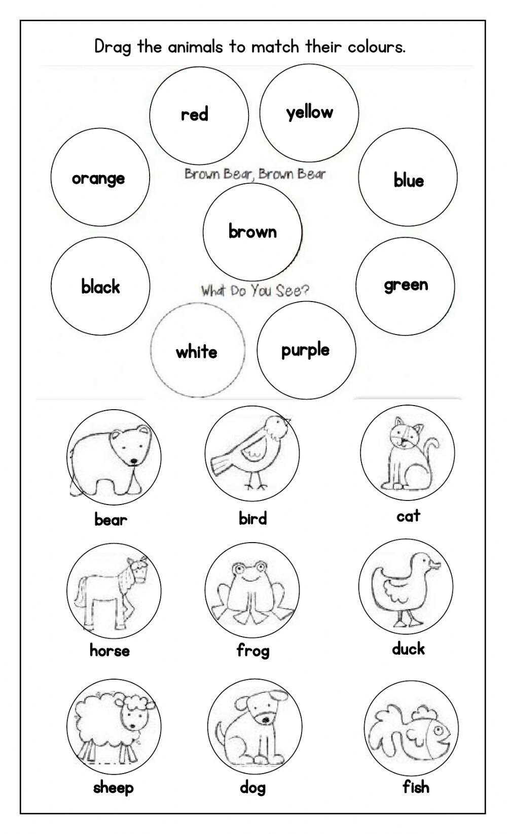 brown bear brown bear worksheet
