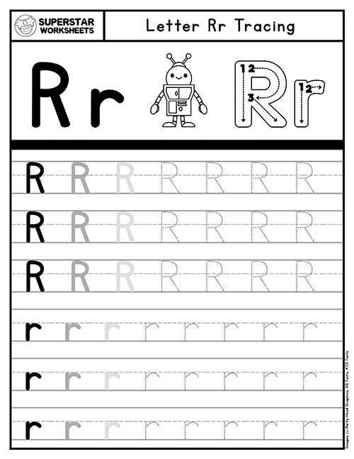 letter r worksheets preschool