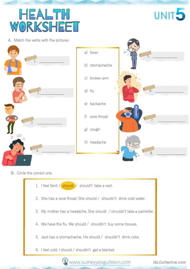 health worksheet