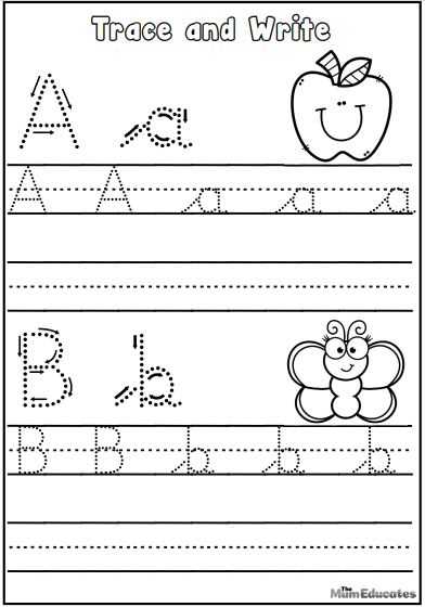 free kindergarten handwriting worksheets