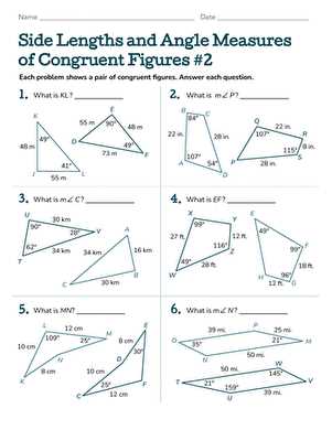 congruent parts worksheet