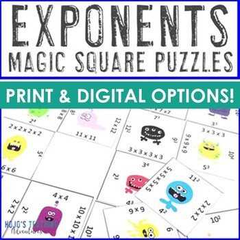 basic exponents worksheet