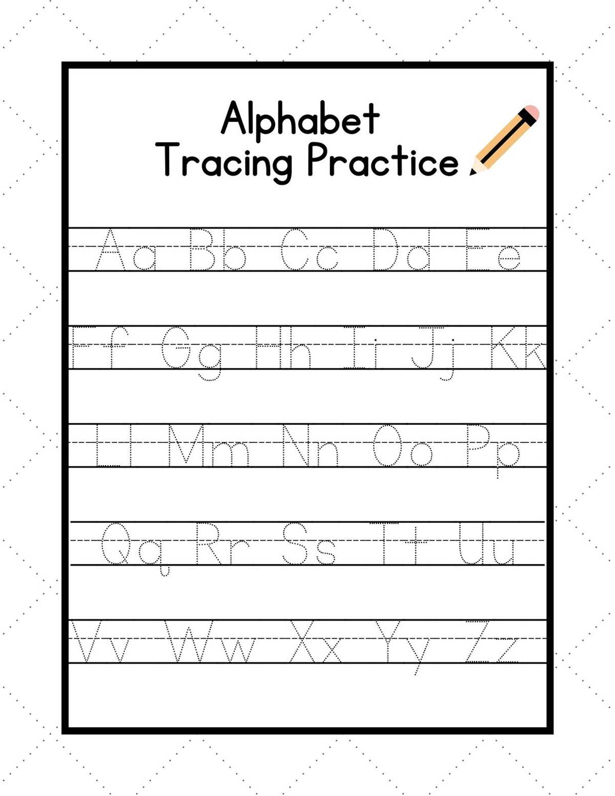 alphabet tracing worksheets free