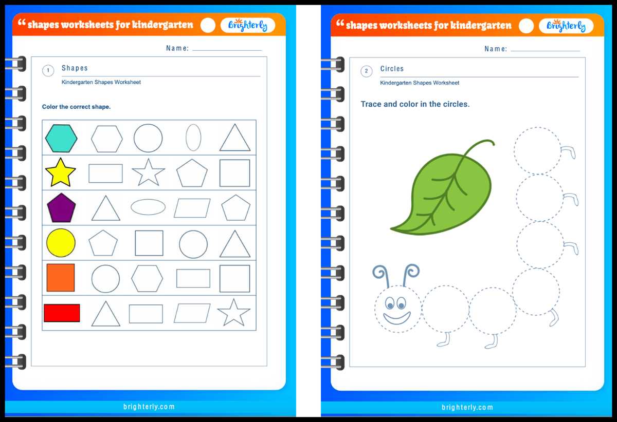 shapes kindergarten worksheet