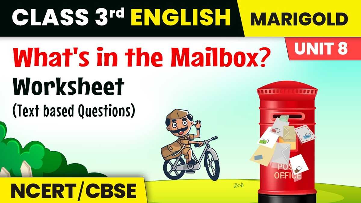 mailbox worksheets