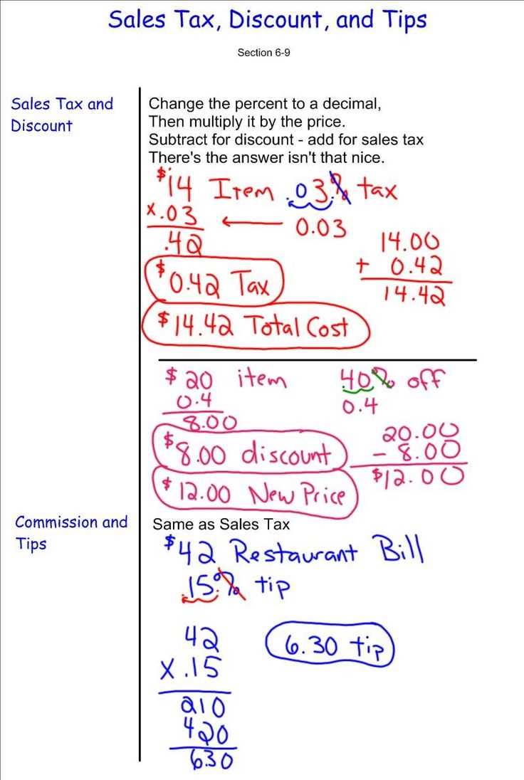 tax tip worksheet