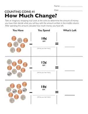 counting coins worksheets